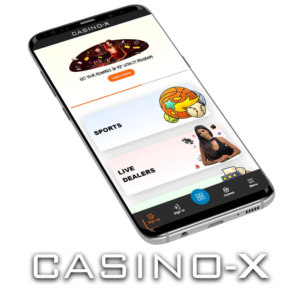 Download the Casino-X app for Android or iOS and enjoy a world of exciting games wherever you go.