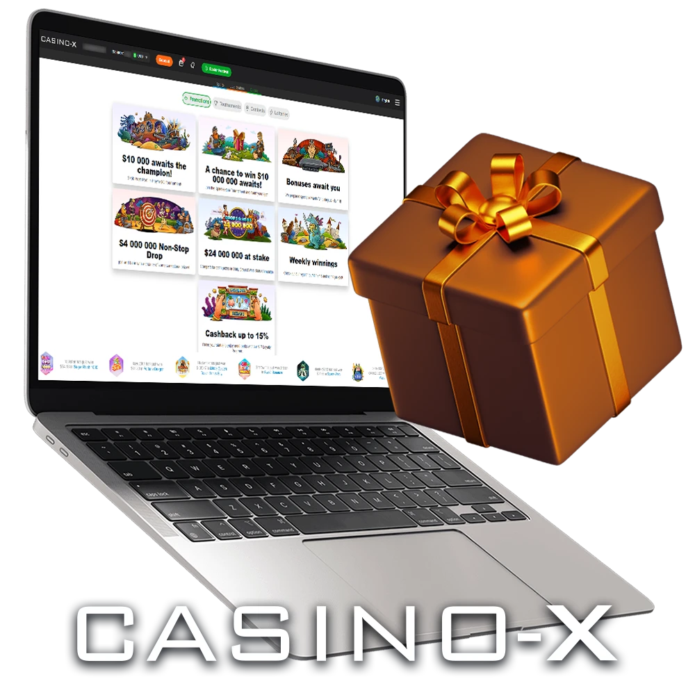 Casino-X offers generous bonuses and promotions!