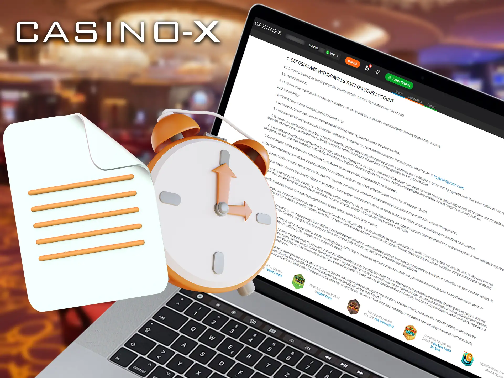 For a smooth withdrawal experience, take a moment to review Casino-X withdrawal time and conditions.