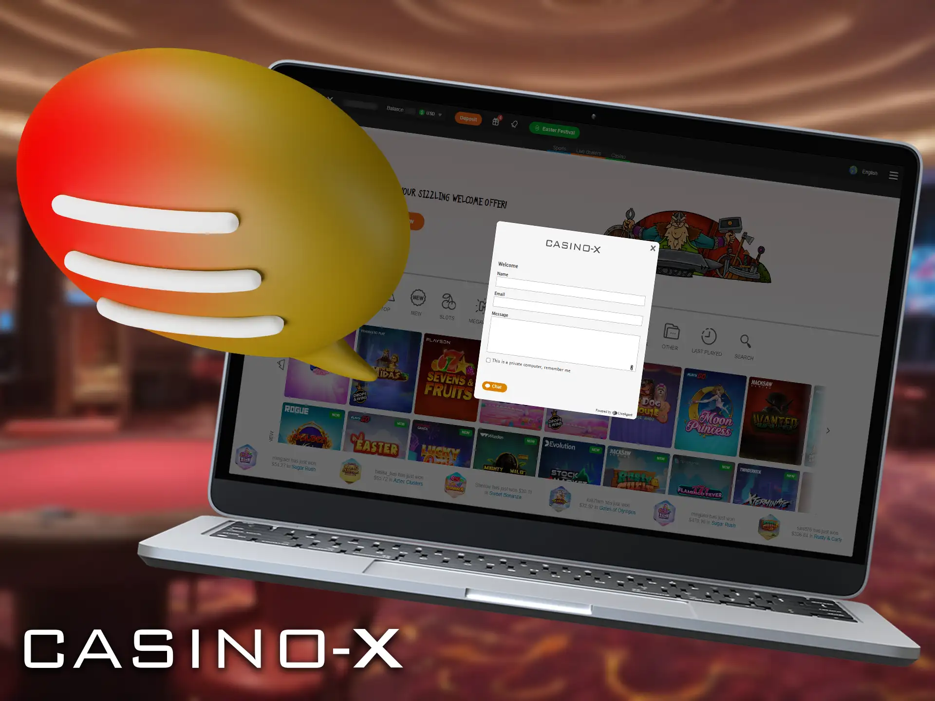 Casino-X prioritizes providing players with prompt and helpful support.