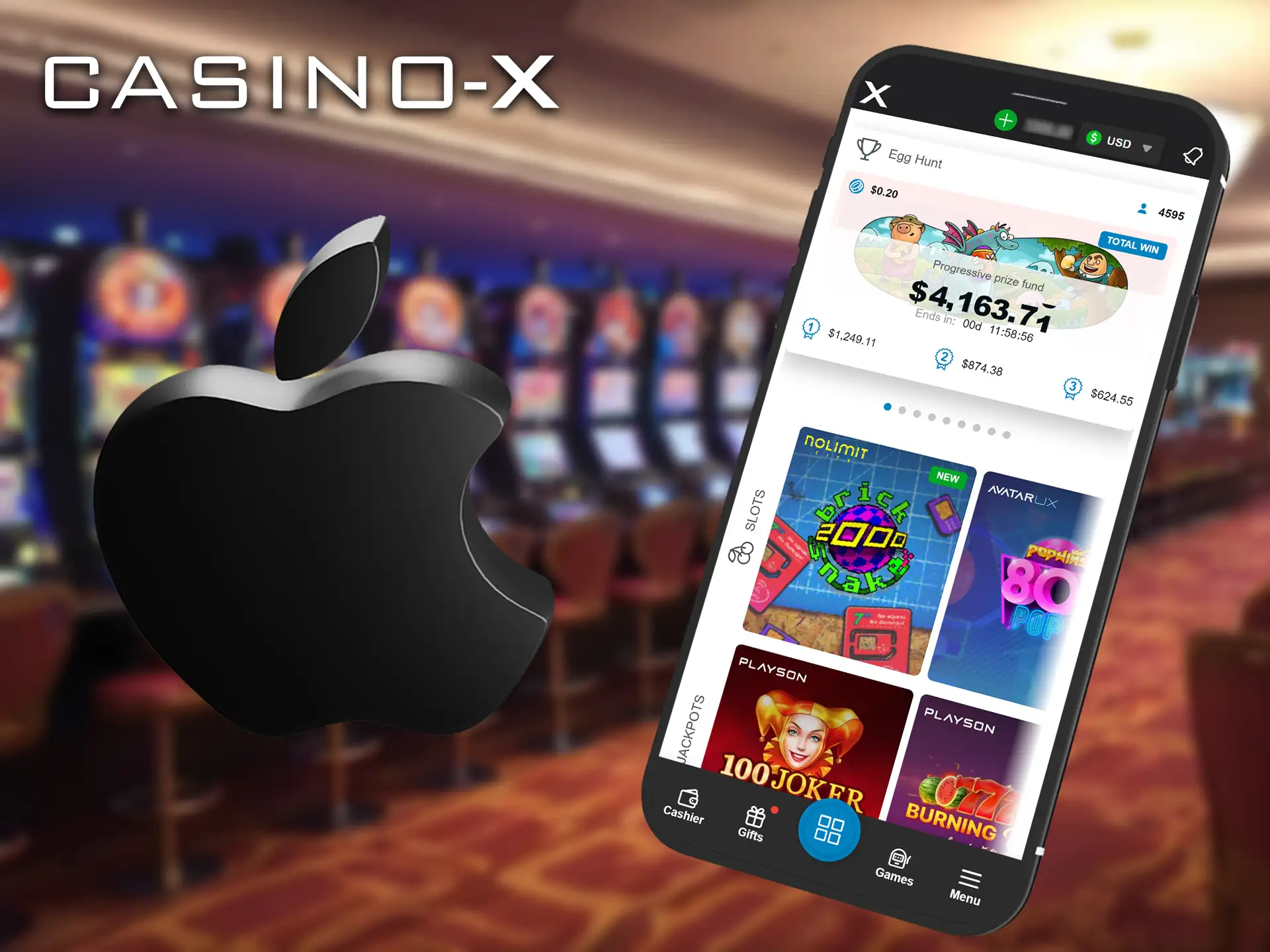 Casino-X is available for download on your iOS device.