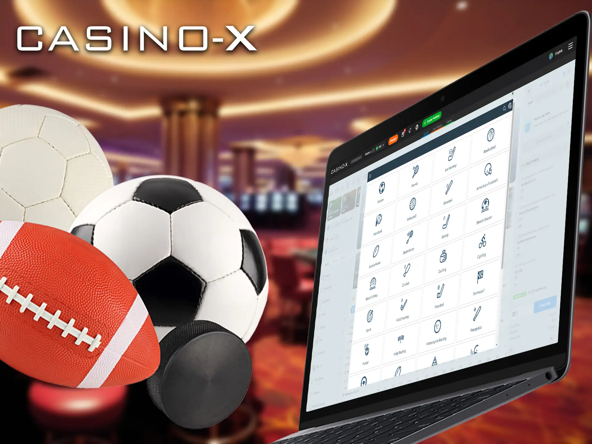 Casino-X has an extensive sports betting section that caters to a wide range of sports fans.