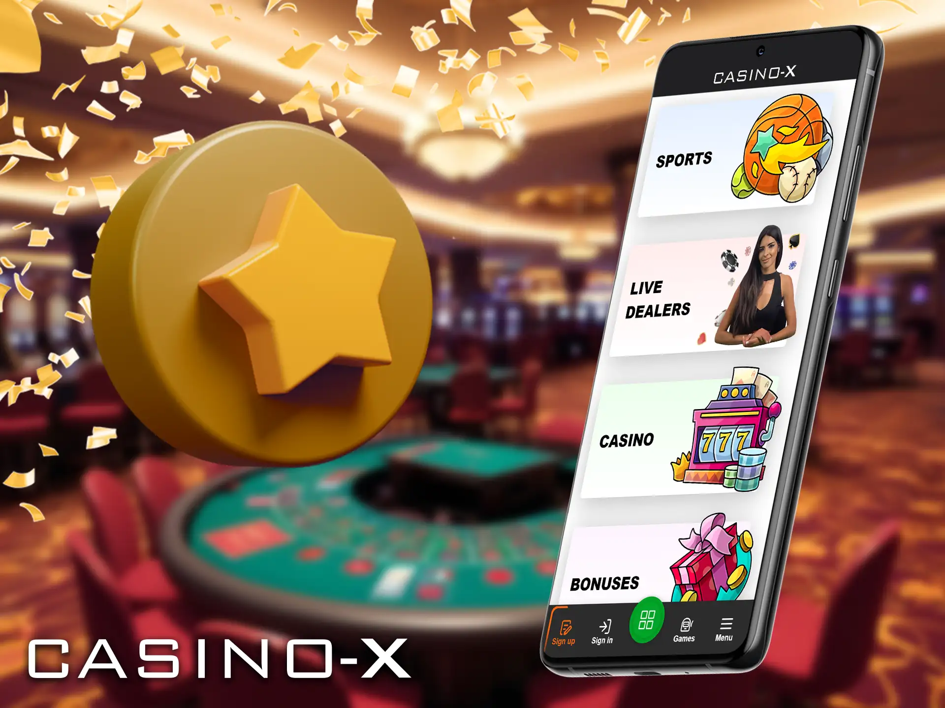 Accedez a vos jeux favoris en un clin d'œil avec l'application mobile Casino X !