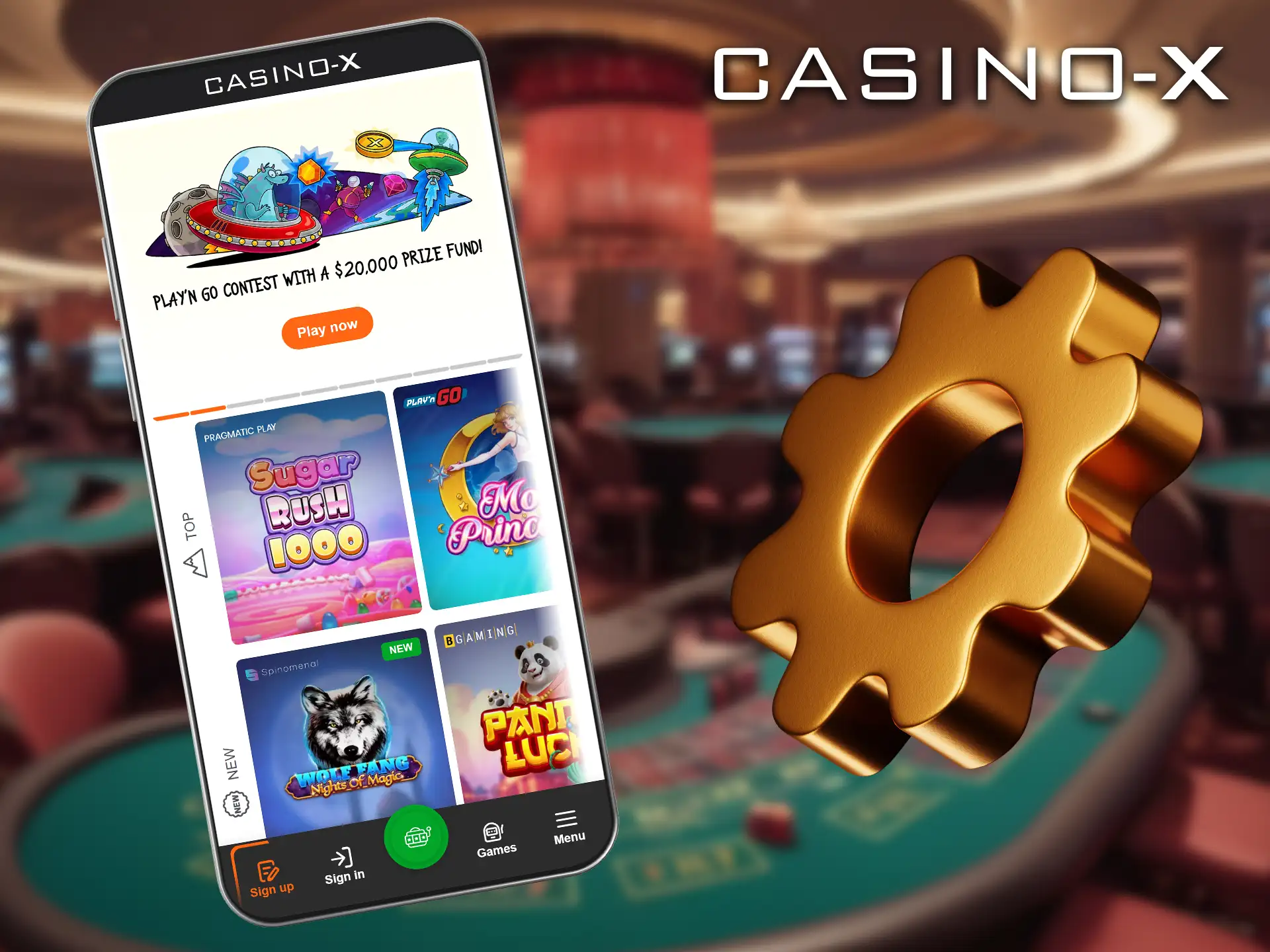 L'application mobile de Casino X vous permet de jouer a vos jeux de casino preferes ou que vous soyez.