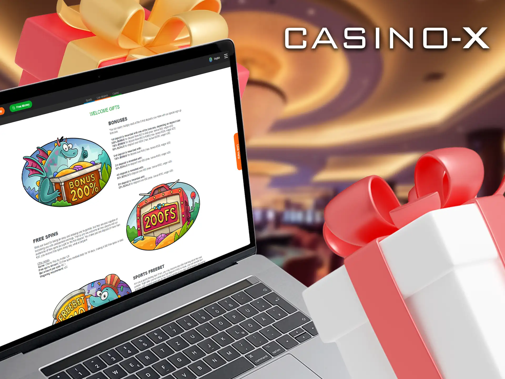 Plongez dans l'univers passionnant du Casino X, qui vous donne acces a un tresor de quatre bonus de bienvenue.