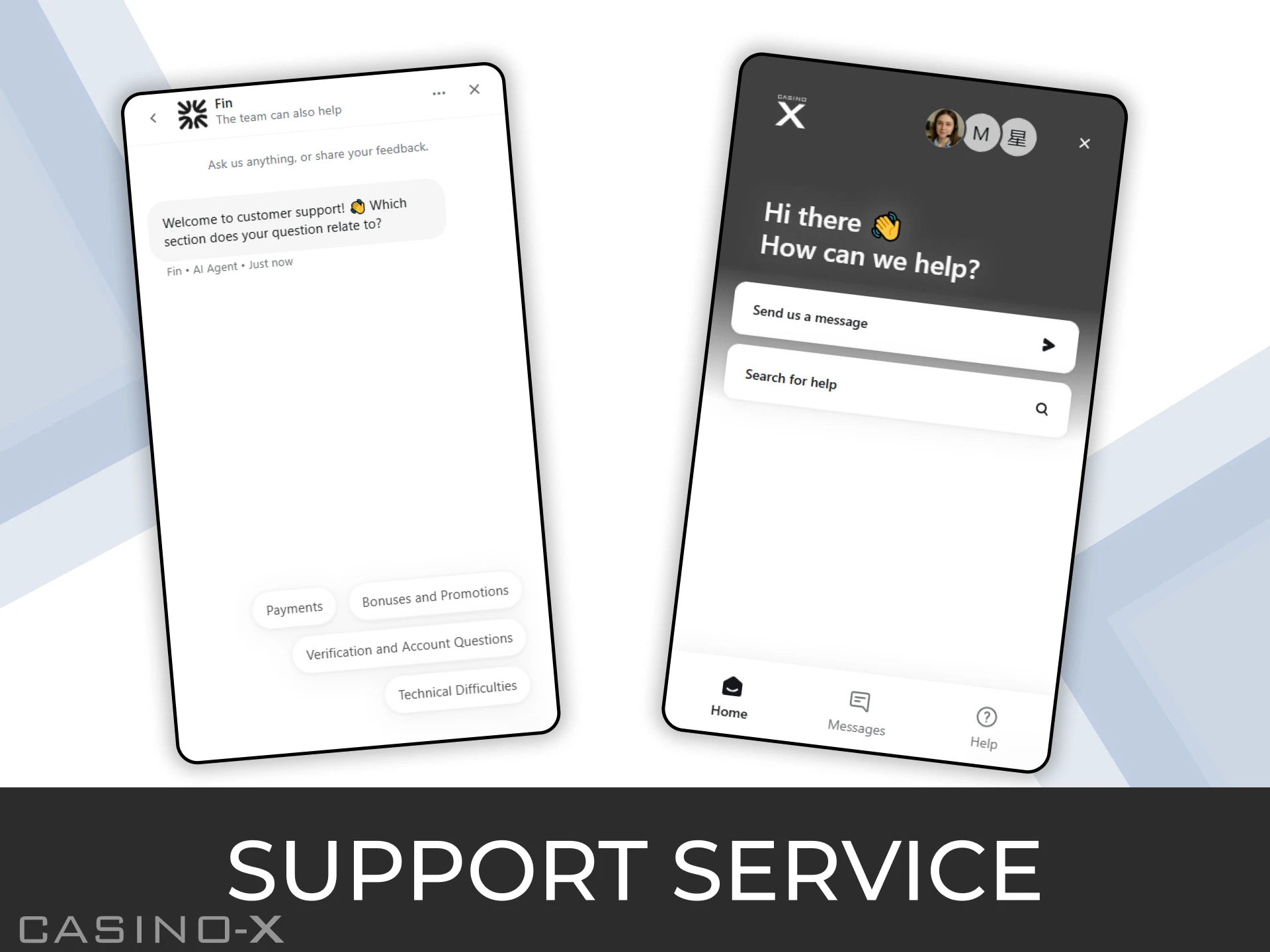 Casino-X provides friendly customer support that's available 24/7 to assist you.