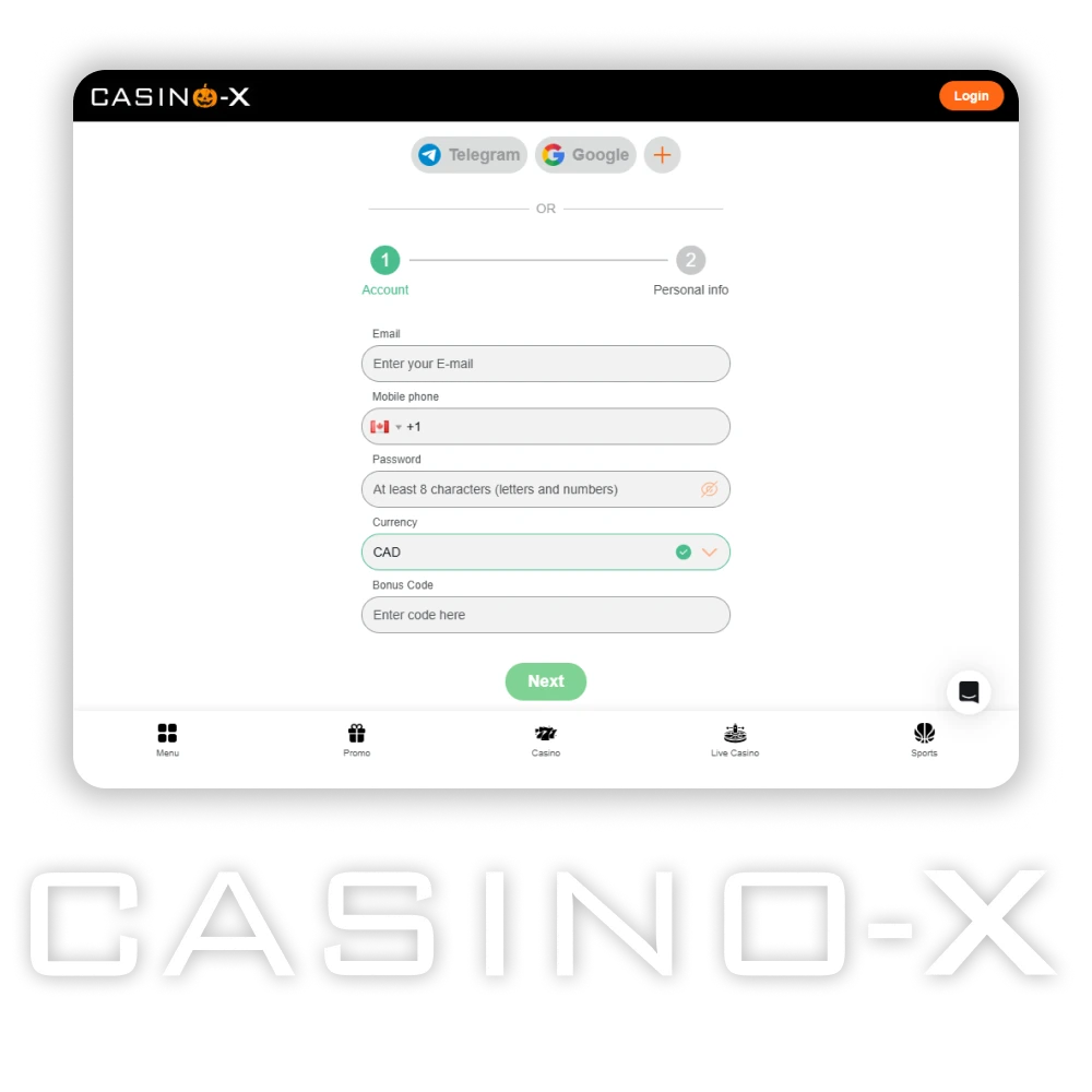 Casino-X is committed to providing a safe and legal gaming experience, which is why it is important to register an account.